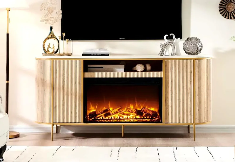 electrical fireplace tv stand